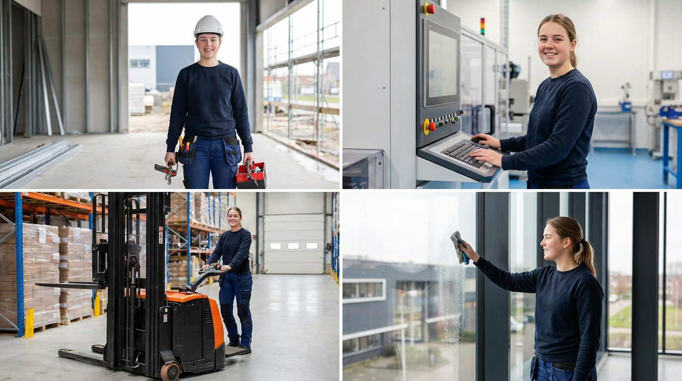 Schoolverlater? Vacatures in bouw, productie, logistiek en schoonmaak in Leek - Groningen - Roden - Haulerwijk