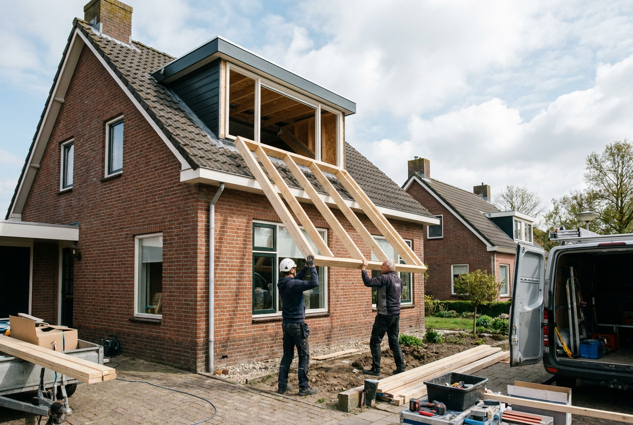 Assistent dakkapellen plaatsen/maken in Niezijl