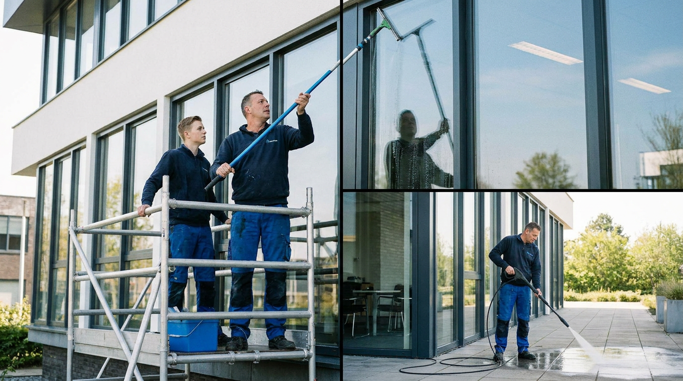 (leerling) Glazenwasser/ industriële-/ specialistische reiniging in Leek